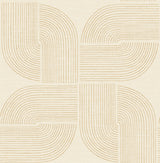 A-Street Prints Savoye Wheat Spiral Arches Wallpaper roll and pattern