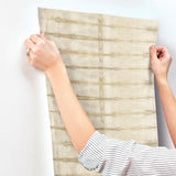 Modulus Wheat by A-Street Prints Geometric Stripe Wallpaper- A-Street Prints 4177-27730