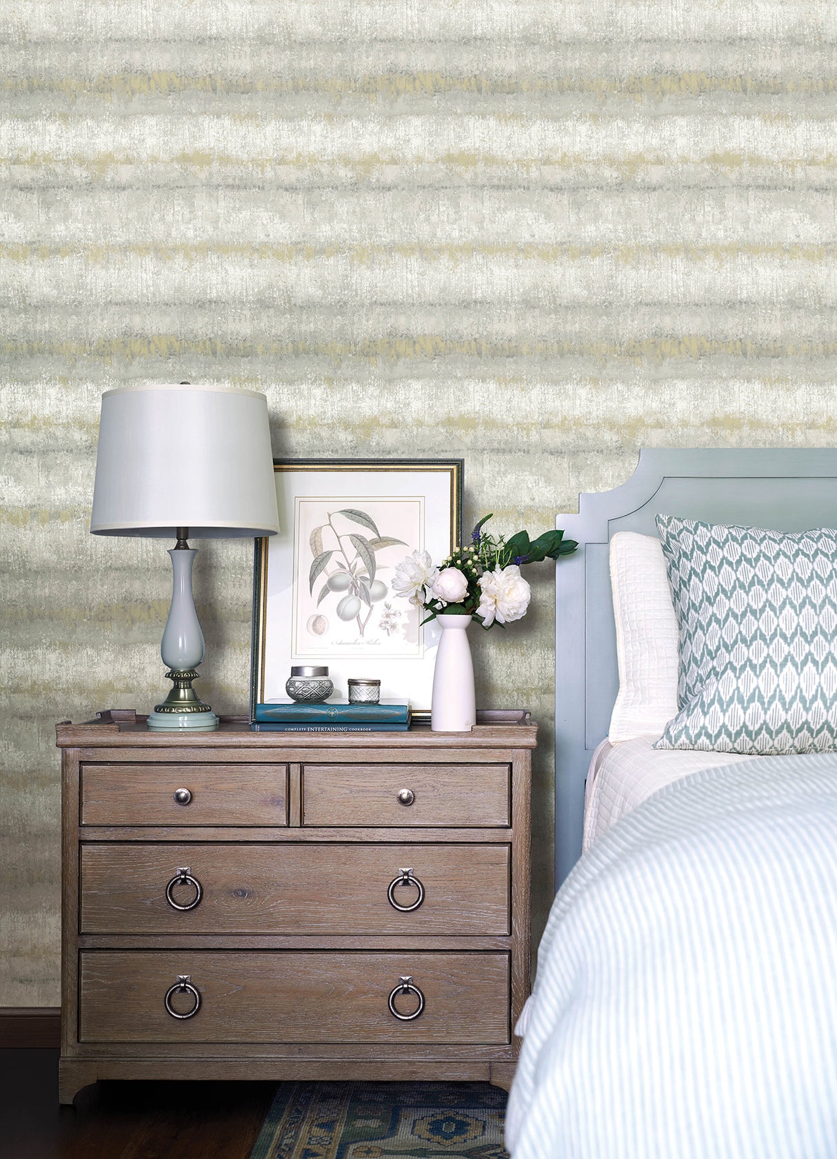 Morningtide Grey by A-Street Prints Textured Stripe Wallpaper- A-Street Prints 4177-27731