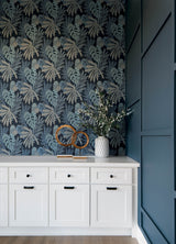 Alocasia Blue by Scott Living Tropical Foliage Wallpaper- A-Street Prints 4177-27735