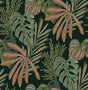 A-Street Prints Alocasia Multicolor Tropical Foliage Wallpaper roll, 20.5 in x 33 ft