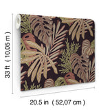 Alocasia Burgundy by A-Street Prints Tropical Foliage Wallpaper – A-Street Prints 4177-27738