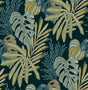 A-Street Prints Alocasia Green Tropical Foliage Wallpaper roll and pattern