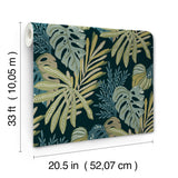 Alocasia Green by A-Street Prints Tropical Foliage Wallpaper- A-Street Prints 4177-27739