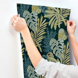 Alocasia Green by A-Street Prints Tropical Foliage Wallpaper- A-Street Prints 4177-27739