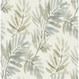A-Street Prints Serenade Aqua Ferns Wallpaper roll 4177-27740