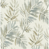 A-Street Prints Serenade Aqua Ferns Wallpaper roll 4177-27740