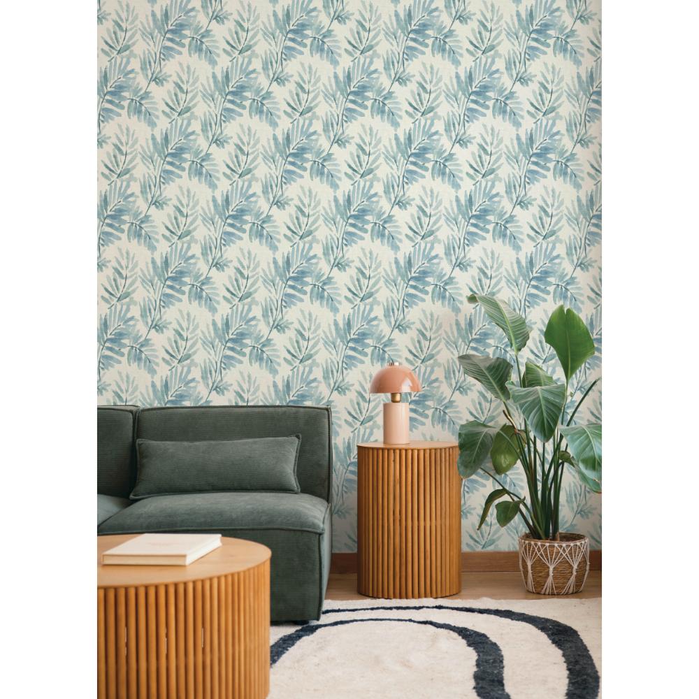 Serenade Blue by A-Street Prints Ferns Wallpaper – A-Street Prints 4177-27743