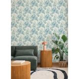 Serenade Blue by A-Street Prints Ferns Wallpaper – A-Street Prints 4177-27743