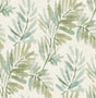 A-Street Prints Serenade Sea Green Ferns wallpaper roll showing watercolor fern motif