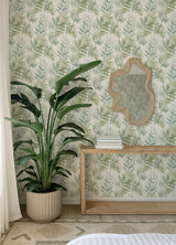 Serenade Sea Green by A-Street Prints Ferns Wallpaper – A-Street Prints 4177-27744