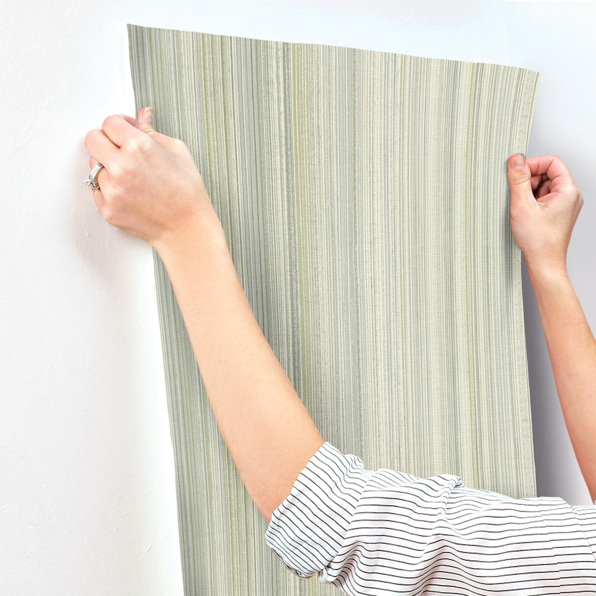 Elan Sea Green by A-Street Prints Ombre Stripe Wallpaper- A-Street Prints 4177-27746