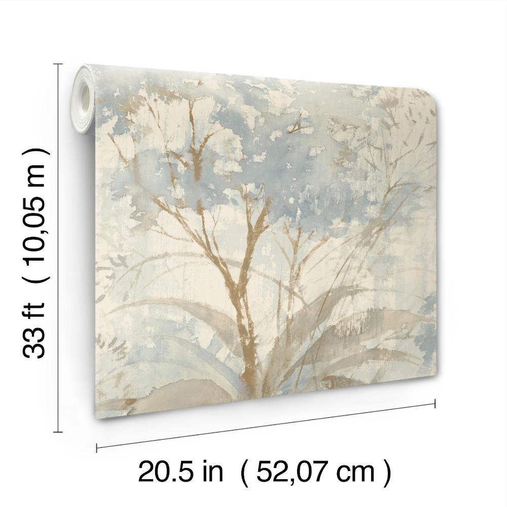 Mistwood Blue Forest Wallpaper by A-Street Prints Unpasted Non Woven – A-Street Prints 4177-27749