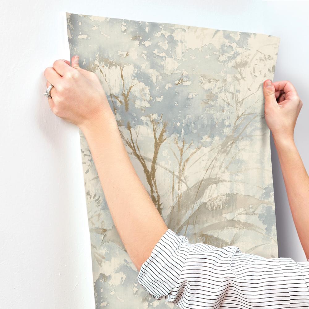 Mistwood Blue Forest Wallpaper by A-Street Prints Unpasted Non Woven – A-Street Prints 4177-27749
