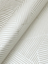 Crescendo Silver by A-Street Prints Block Geometric Wallpaper – A-Street Prints 4177-83300