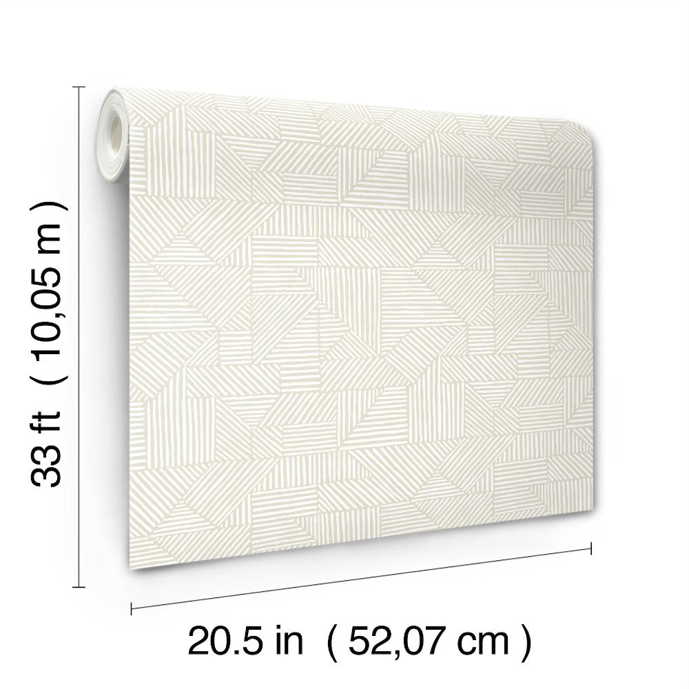 Crescendo Silver by A-Street Prints Block Geometric Wallpaper – A-Street Prints 4177-83300