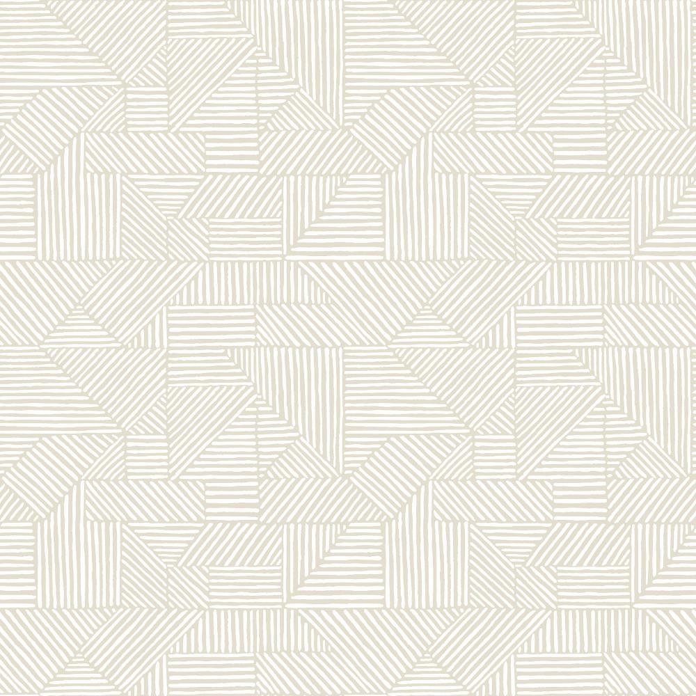 Crescendo Silver Block Geometric Wallpaper by A-Street Prints, 20.5 in x 33 ft roll