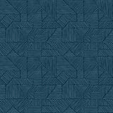 Crescendo Dark Blue Block Geometric Wallpaper – A-Street Prints 4177-83301