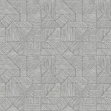 Crescendo Dark Grey Block Geometric Wallpaper – A-Street Prints 4177-83302