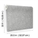 Crescendo Dark Grey by A-Street Prints Block Geometric Wallpaper- A-Street Prints 4177-83302