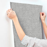 Crescendo Dark Grey by A-Street Prints Block Geometric Wallpaper- A-Street Prints 4177-83302