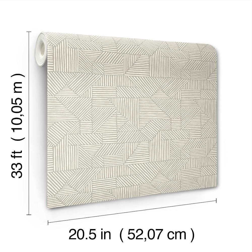 Crescendo Light Grey by A-Street Prints Block Geometric Wallpaper- A-Street Prints 4177-83303