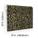 Sagecrest Black by A-Street Prints Sapling Wallpaper- A-Street Prints 4177-83306