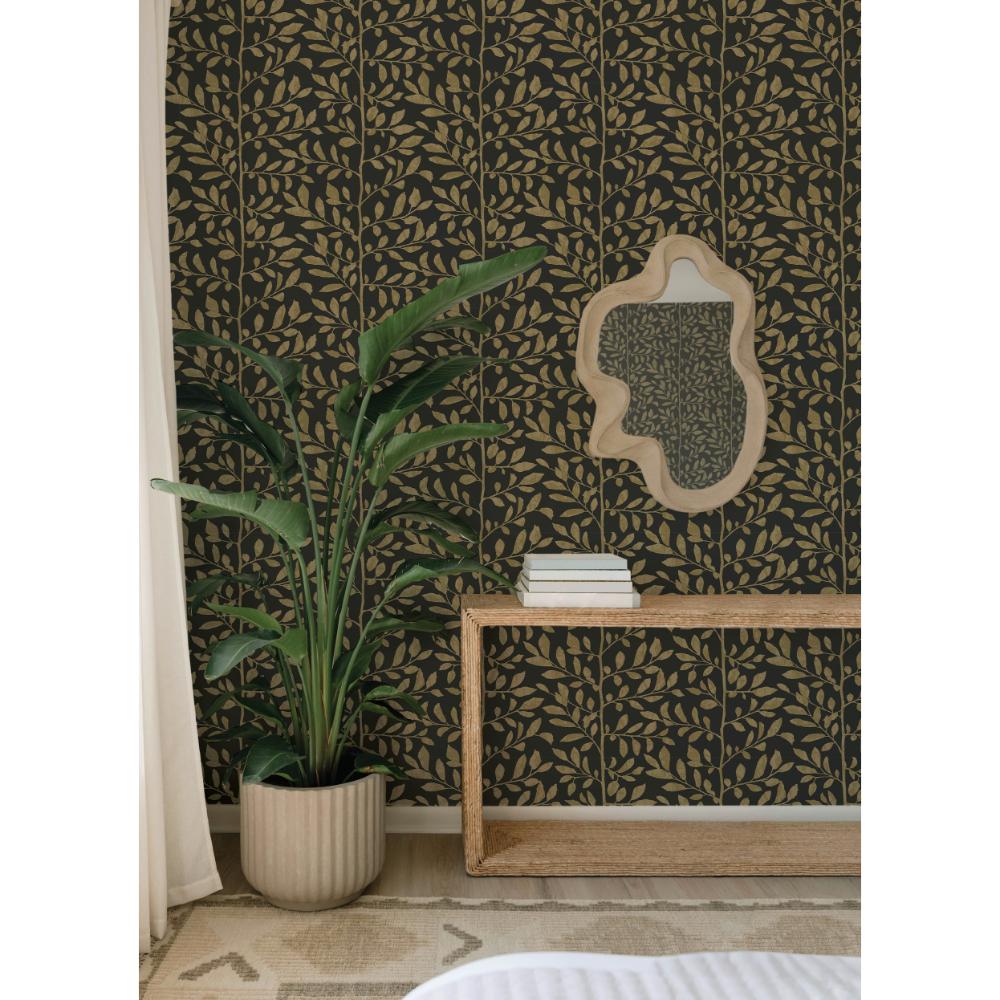 Sagecrest Black by A-Street Prints Sapling Wallpaper- A-Street Prints 4177-83306
