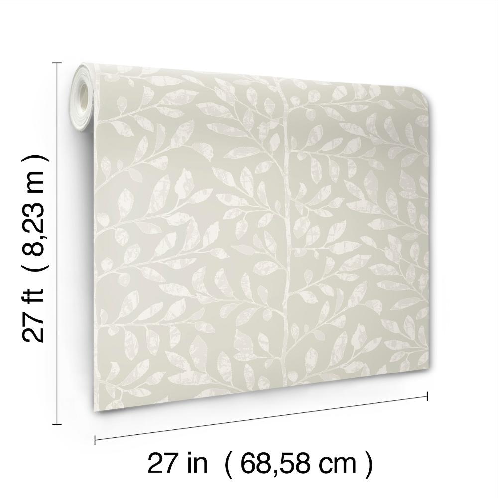 Sagecrest Light Grey by A-Street Prints Sapling Wallpaper- A-Street Prints 4177-83307