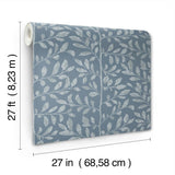 Sagecrest Blue by A-Street Prints Sapling Wallpaper- A-Street Prints 4177-83309