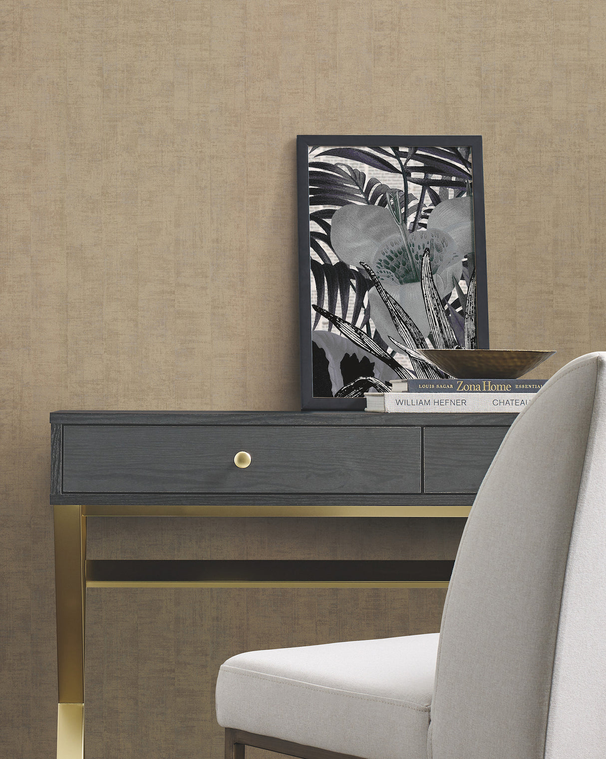 Costello Brass by Warner Distressed Wallpaper – Brewster Home Fashions 4178-4417