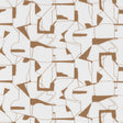 Calder Gold Abstract commercial vinyl wallpaper, white ground with gold geometric lines, 54 in. wide