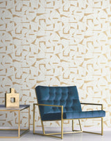 Calder Gold by Warner Abstract Wallpaper – Brewster Home Fashions 4178-4446