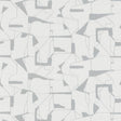 Calder Silver Abstract commercial wallpaper, 54 inch wide vinyl, pattern 4178-4449 by Warner