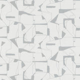 Calder Silver Abstract commercial wallpaper, 54 inch wide vinyl, pattern 4178-4449 by Warner