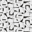 Calder Black abstract commercial wallpaper by Warner, 54 in x 90 ft roll