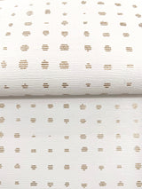 Brielle Ivory by Warner Polka Dot Wallpaper- Brewster Home Fashions 4181-4700