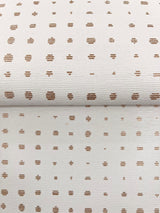 Brielle Brass by Warner Polka Dot Textured Non Woven Vinyl Wallpaper – Brewster Home Fashions 4181-4705