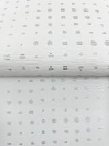 Brielle Silver by Warner Polka Dot Non Woven Backed Vinyl Wallpaper – Brewster Home Fashions 4181-4706