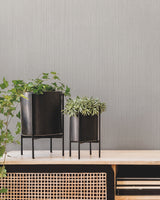 Warren Grey by Warner Striated Wallpaper – Brewster Home Fashions 4181-4727