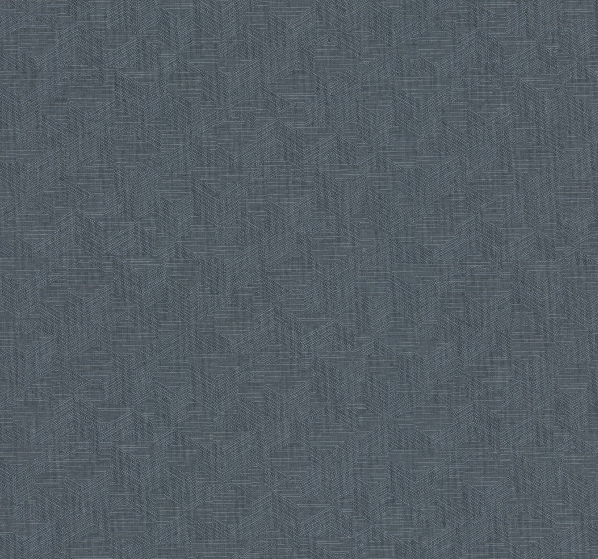 Naila Indigo Geo Weave Wallpaper with geometric linework in rich indigo