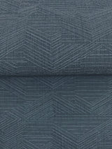 Naila Indigo by Warner Geo Weave Textured Wallpaper – Brewster Home Fashions 4181-4752