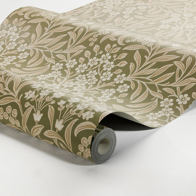 KRYDDHYLLAN Leaf by Boråstapeter Botanical Wallpaper – Schumacher 4183