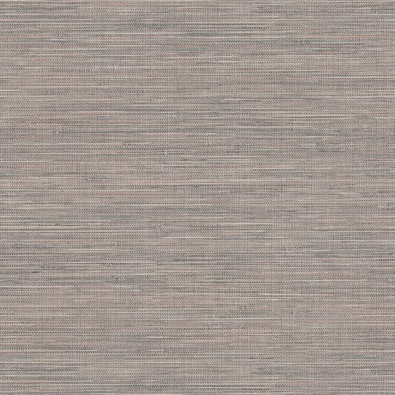 Warner Winn Dark Brown faux grasscloth vinyl wallpaper, woven texture sample