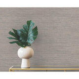 Winn Dark Brown by Warner Faux Grasscloth Wallpaper- Brewster Home Fashions 4183-4800