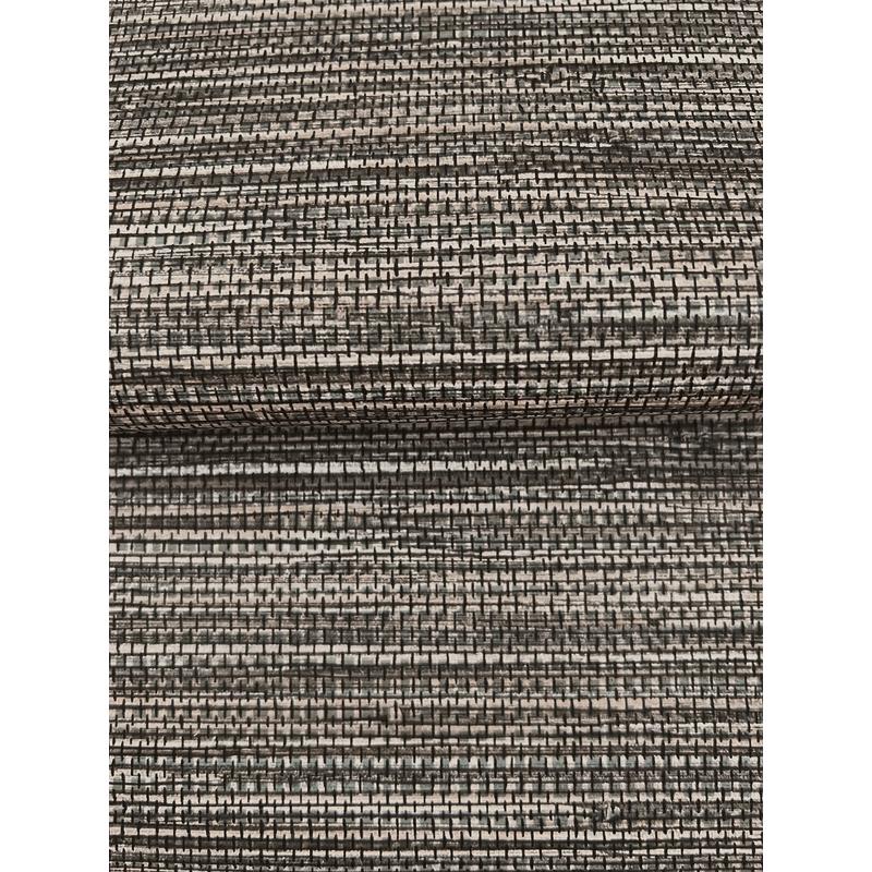 Winn Charcoal by Warner Faux Grasscloth Wallpaper – Brewster 4183-4807
