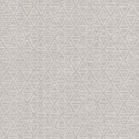 Kelce Silver Geometric Faux Grasscloth Wallpaper, 54 in x 90 ft roll, pattern 4183-4824