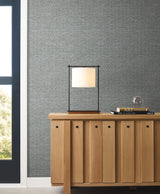 Kelce Slate by Warner Geometric Faux Grasscloth Wallpaper – Brewster Home Fashions 4183-4827