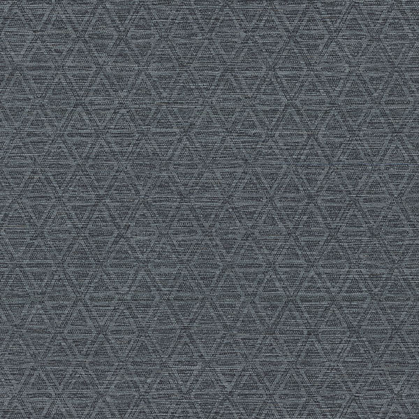 Kelce Dark Blue Geometric Faux Grasscloth Wallpaper by Warner, 4183-4828