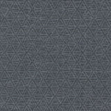 Kelce Dark Blue Geometric Faux Grasscloth Wallpaper by Warner, 4183-4828